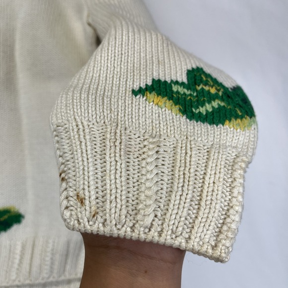 Roberta Frost Hand-Knitted Wool Sweater Elephant Sz Small‎ - Picture 14 of 14